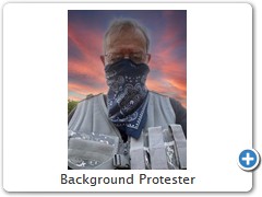 Background Protester